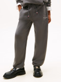Gri Pantaloni Jogger Regular Din Fleece Periat  Copii unisex