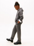 Gri Pantaloni Jogger Regular Din Fleece Periat  Copii unisex