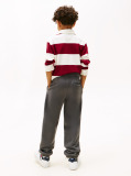 Gri Pantaloni Jogger Regular Din Fleece Periat  Copii unisex
