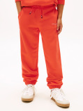 Portocaliu Pantaloni Jogger Regular Din Fleece Periat  Copii unisex
