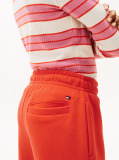 Portocaliu Pantaloni Jogger Regular Din Fleece Periat  Copii unisex