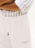 Alb Pantaloni Jogger Regular Din Fleece Periat  Copii unisex