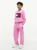 Pink Heritage Flag Logo Cuffed Drawstring Joggers  Kids Unisex