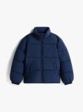 Blue Geaca Puffer Cu Logo Steag Pe Spate  Copii unisex