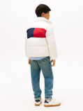 Bej Geaca Puffer Cu Logo Steag Pe Spate  Copii unisex