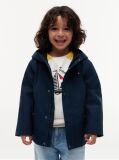 Blue Flag Embroidery Hooded Jacket  Kids Unisex