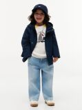 Blue Flag Embroidery Hooded Jacket  Kids Unisex