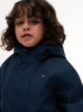 Blue Flag Embroidery Hooded Jacket  Kids Unisex