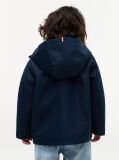 Blue Flag Embroidery Hooded Jacket  Kids Unisex
