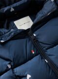 Blue Colour-Blocked Ripstop Hooded Puffer Jacket  Kids Unisex
