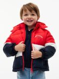 Multi Colour-Blocked Ripstop Hooded Puffer Jacket  Kids Unisex
