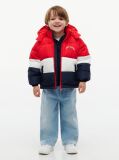 Multi Colour-Blocked Ripstop Hooded Puffer Jacket  Kids Unisex