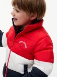 Multi Colour-Blocked Ripstop Hooded Puffer Jacket  Kids Unisex