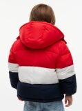 Multi Colour-Blocked Ripstop Hooded Puffer Jacket  Kids Unisex