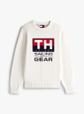 Bej Pulover Hilfiger Sailing Rib-Knit Intarsia Logo  Unisex
