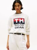 Bej Pulover Hilfiger Sailing Rib-Knit Intarsia Logo  Unisex