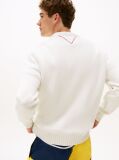Bej Pulover Hilfiger Sailing Rib-Knit Intarsia Logo  Unisex