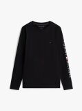 Black Long Sleeve Slim Fit T-Shirt  Men