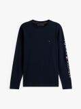 Blue Long Sleeve Slim Fit T-Shirt  Men