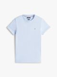 Blue Tricou Slim Fit Cu Steag Brodat  Barbati