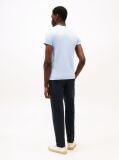 Blue Tricou Slim Fit Cu Steag Brodat  Barbati