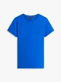 Blue Tricou Slim Fit Cu Steag Brodat  Barbati