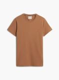 Brown Flag Embroidery Slim Fit T-Shirt  Men