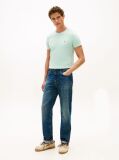 Verde Tricou Slim Fit Cu Steag Brodat  Barbati