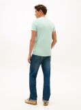 Verde Tricou Slim Fit Cu Steag Brodat  Barbati