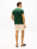 Verde Tricou Slim Fit Cu Steag Brodat  Barbati
