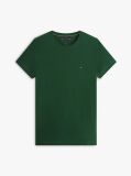 Verde Tricou Slim Fit Cu Steag Brodat  Barbati