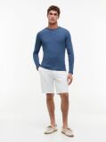 Blue Tricou Cu Maneca Lunga Extra Slim Fit  Barbati