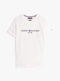 Alb Tricou Tommy Hilfiger Cu Logo  Barbati