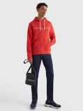 Red Tommy Logo Hoody  Men