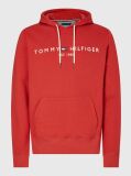 Red Tommy Logo Hoody  Men