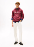 Red Tommy Logo Hoody  Men