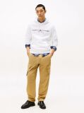 White Tommy Logo Hoody  Men