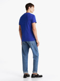 Blue Logo Slim Fit Jersey T-Shirt  Men