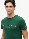 Verde Tricou Slim Fit Cu Logo  Barbati