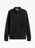 Negru Tricou Polo Cu Maneca Lunga 1985 Collection Slim Fit  Barbati