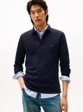 Blue Tricou Polo Cu Maneca Lunga 1985 Collection Slim Fit  Barbati