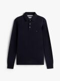 Blue Tricou Polo Cu Maneca Lunga 1985 Collection Slim Fit  Barbati
