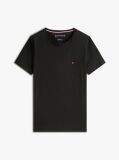 Negru Tricou Slim Fit TH Flex  Barbati