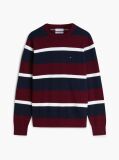 Rosu Jumper Din Bumbac Si Casmir Crew Neck  Barbati