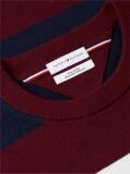 Rosu Jumper Din Bumbac Si Casmir Crew Neck  Barbati