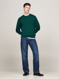 Green Cotton Cashmere Crew Neck Jumper  Men