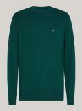 Green Cotton Cashmere Crew Neck Jumper  Men