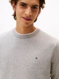 Grey Cotton Cashmere Crew Neck Jumper  Men