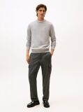 Grey Cotton Cashmere Crew Neck Jumper  Men