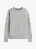 Grey Cotton Cashmere Crew Neck Jumper  Men